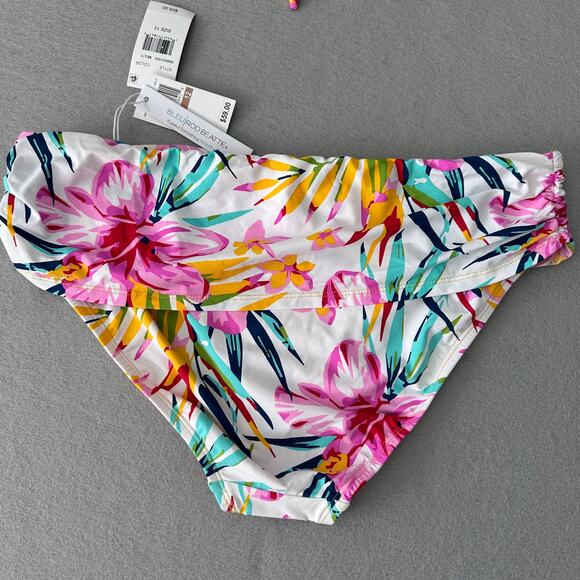 Bleu Rod Beattie Beachy Keen Tropical Bikini Swim Bottom Womens Sz 12 - Picture 2 of 8